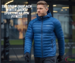 The Spark Shop Men Winter Jacket Sportswear Gym Fitness