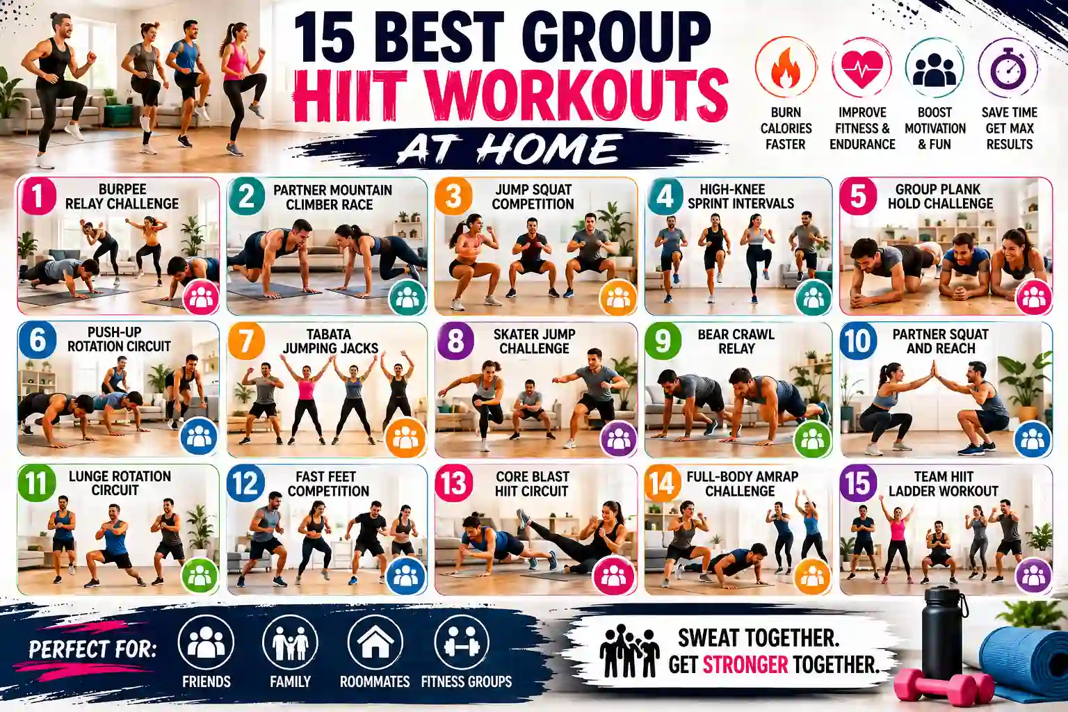 15 best group hiit workouts at home