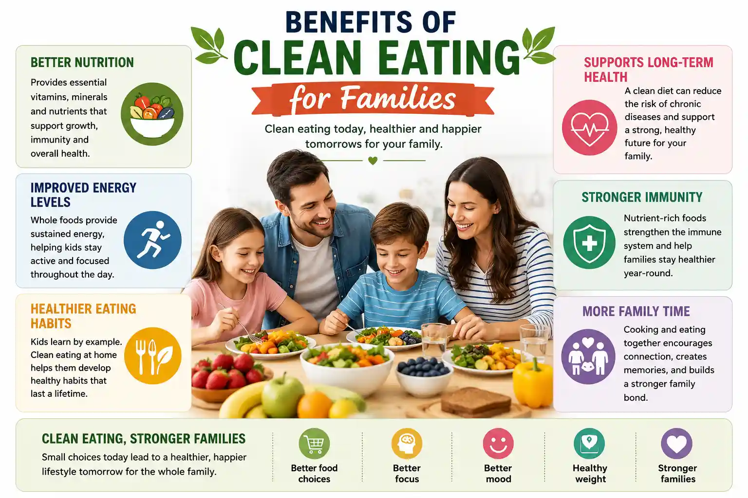 benefits of clean eating for families