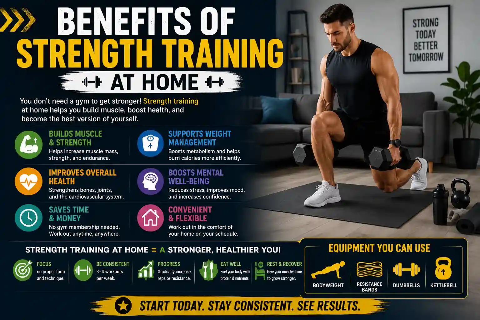 benefits of strength training at home