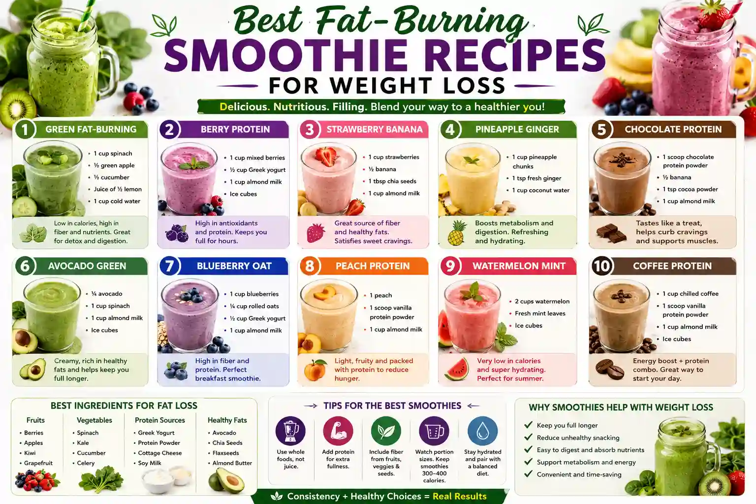 best fat-burning smoothie recipes for weight loss