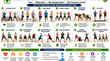 best group cardio exercises at home