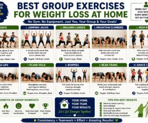 best group exercises for weight loss at home