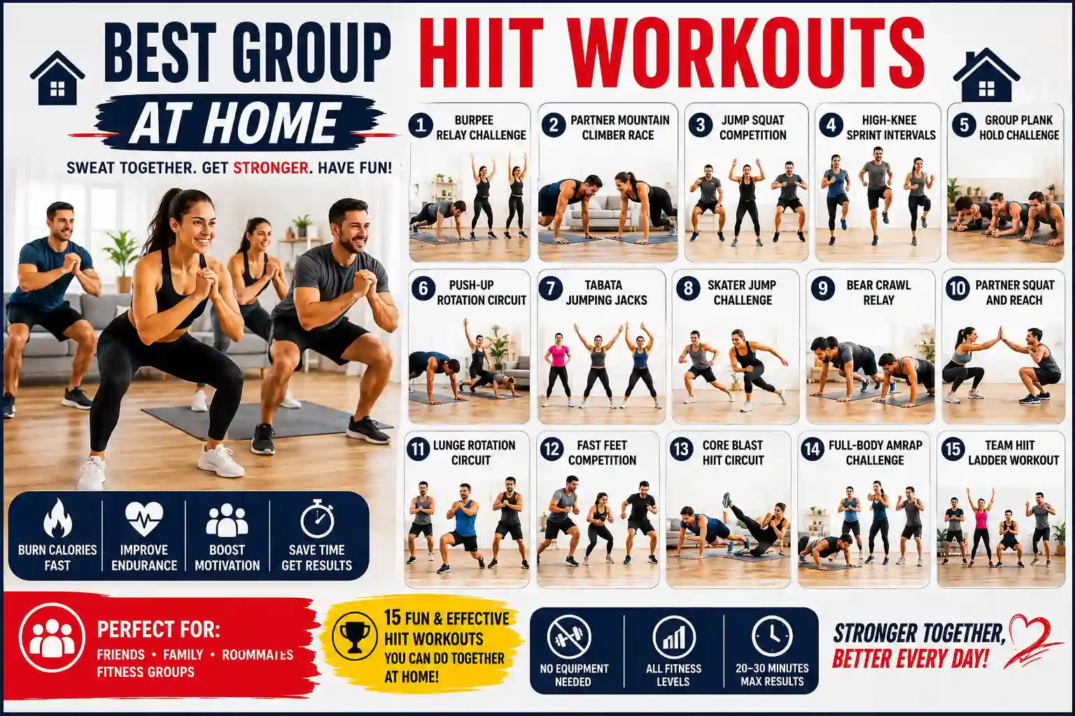 best group hiit workouts at home