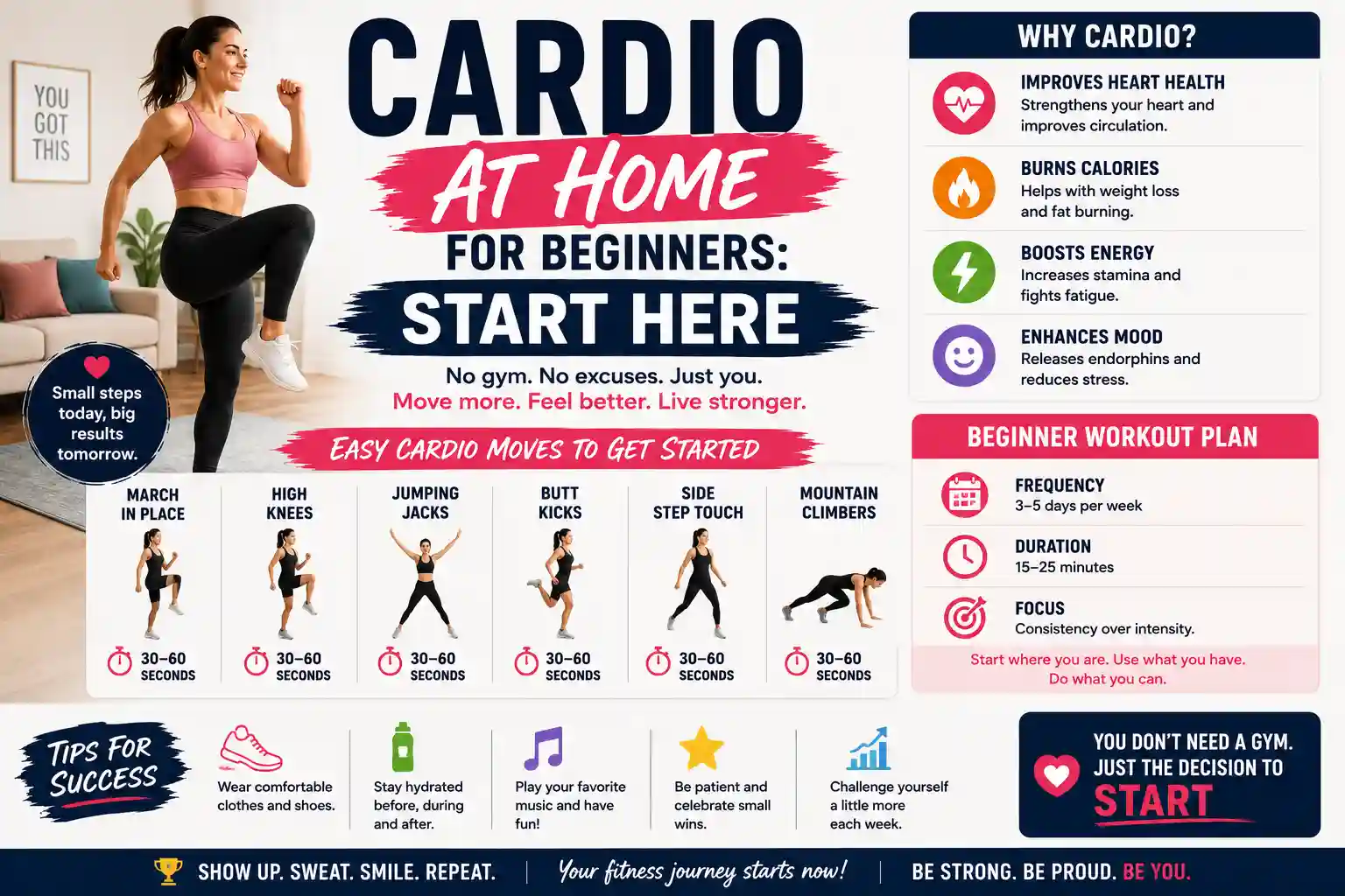 cardio at home for beginners start here
