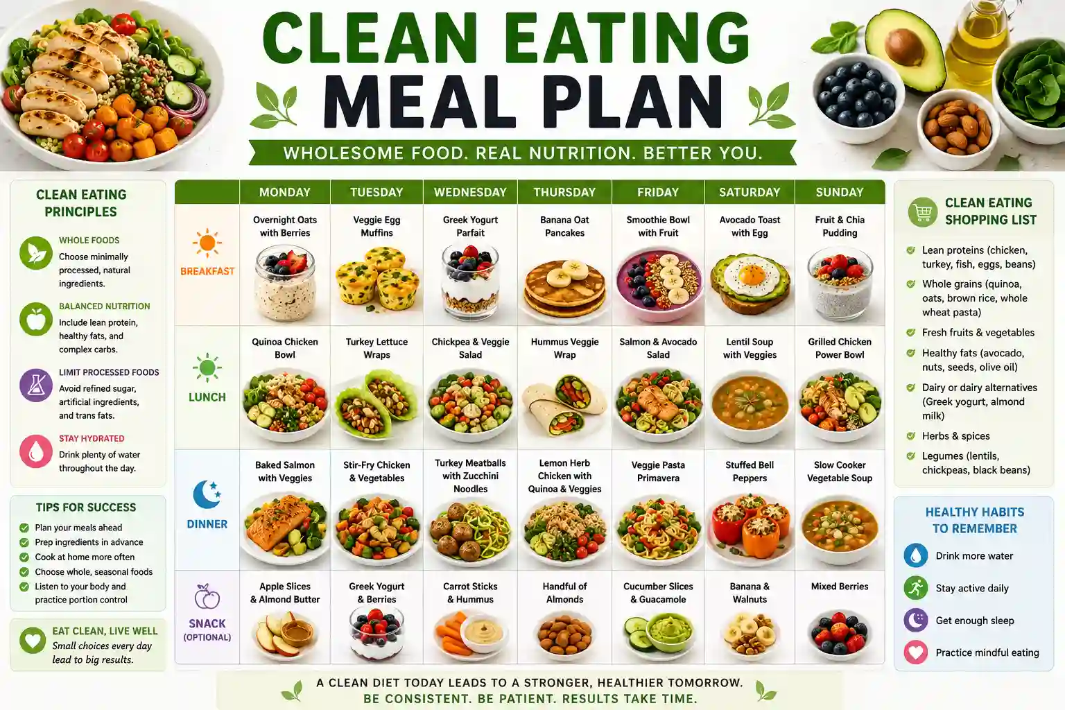 clean eating meal plan