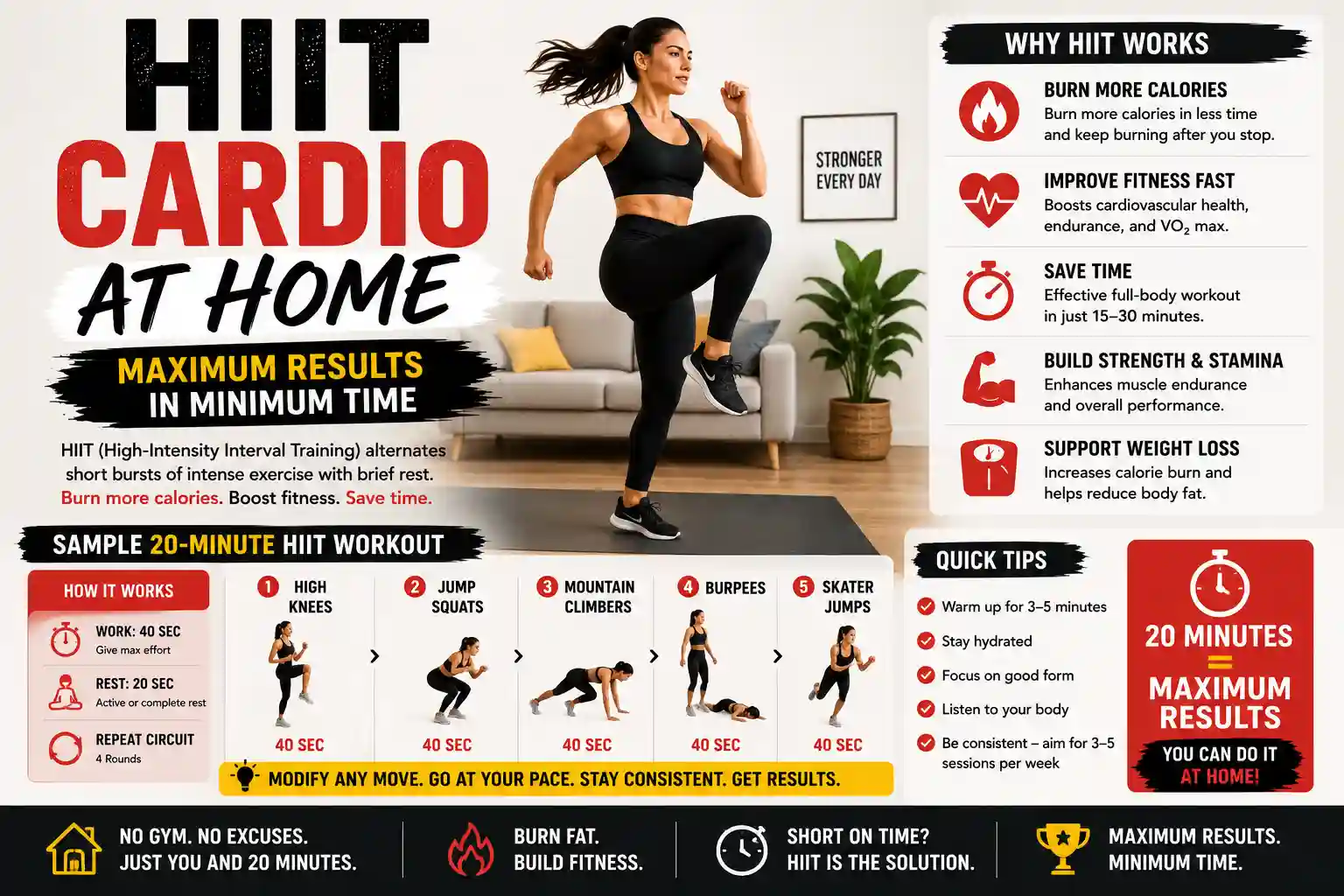 hiit cardio at home maximum results in minimum time