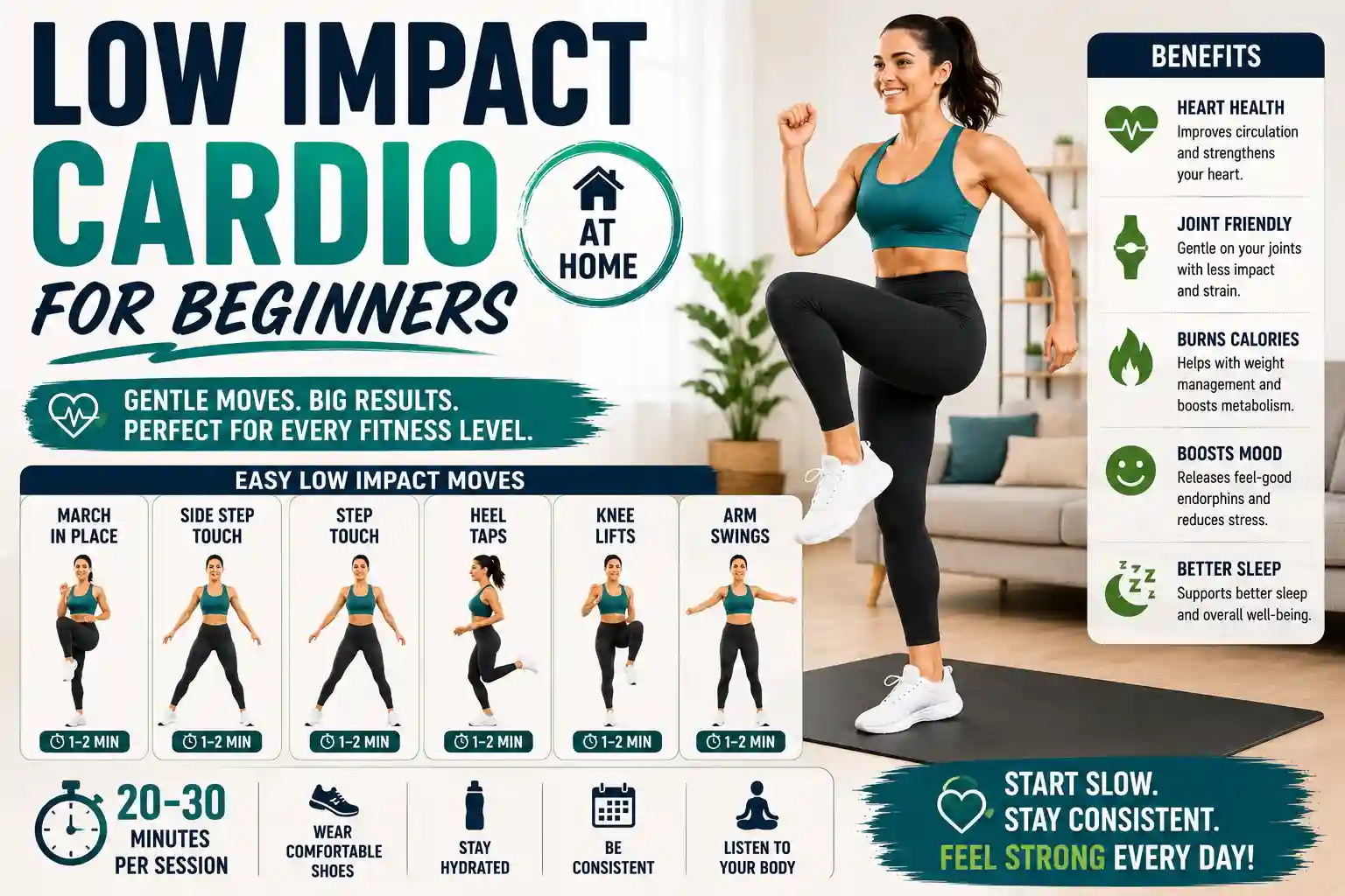 low impact cardio for beginners