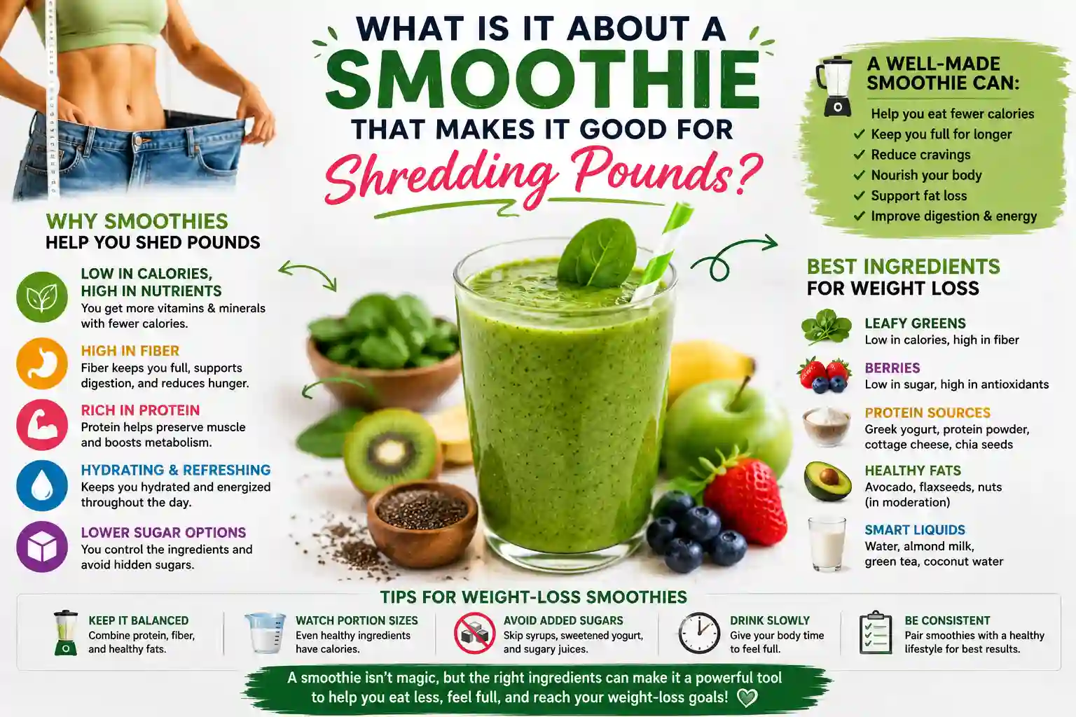 what is it about a smoothie that makes it good for shedding pounds