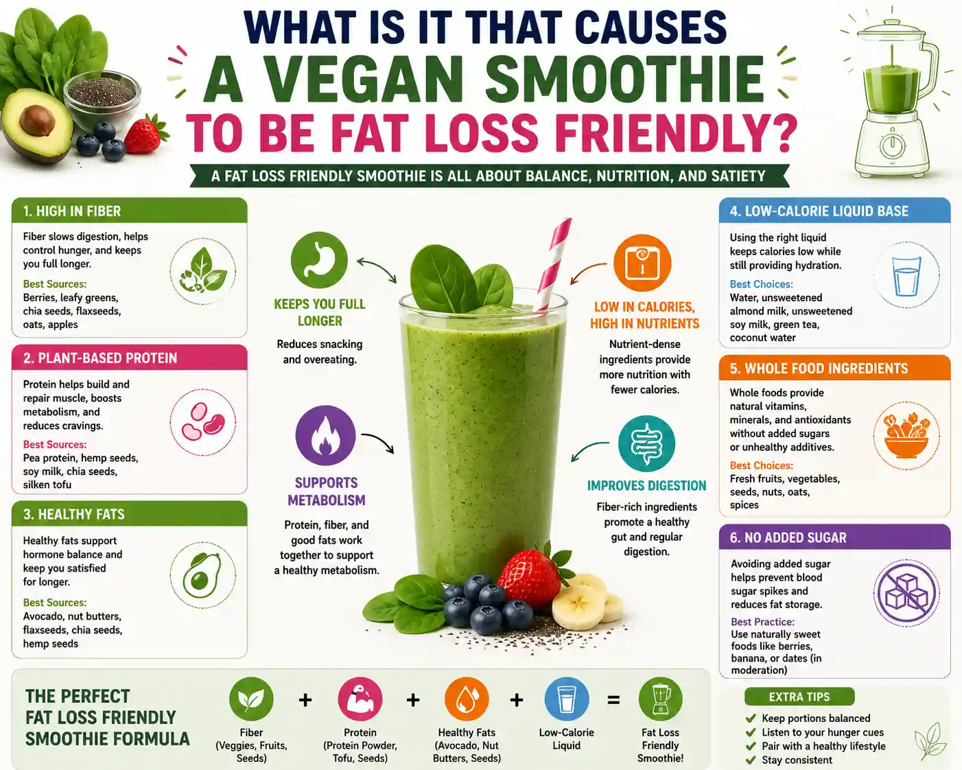 what is it that causes a vegan smoothie to be fat loss friendly