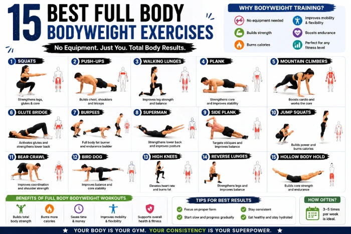 15 best full body bodyweight exercises