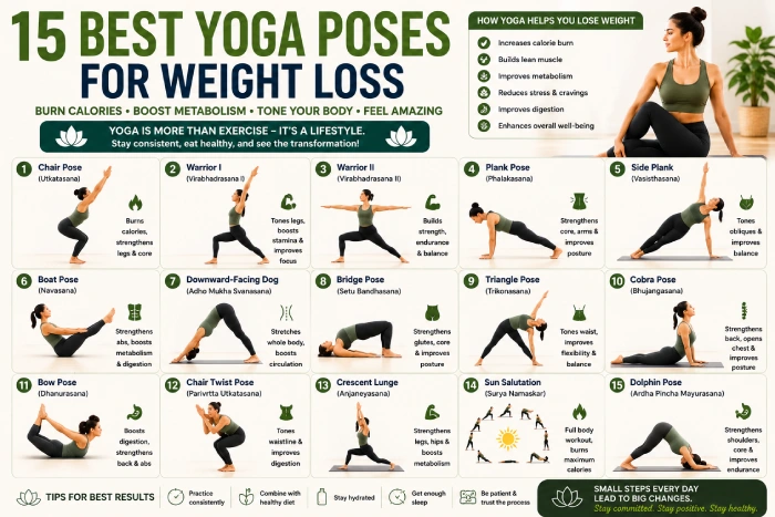 15 best yoga poses for weight loss