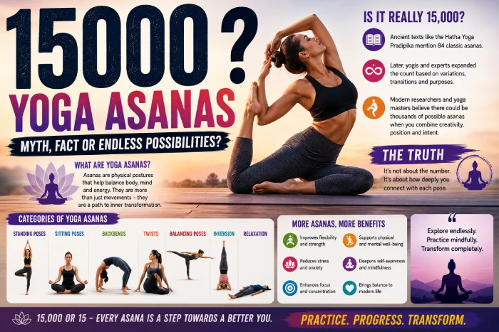 15000 yoga asanas