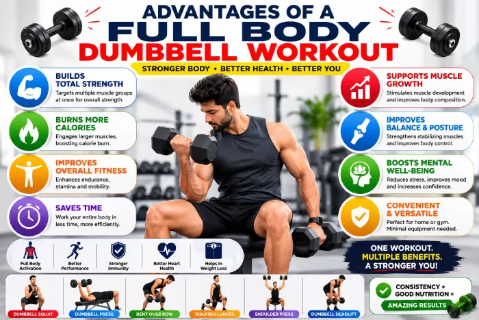 advantages of a full body dumbbell work out