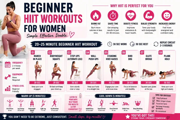 beginner hiit workouts for women