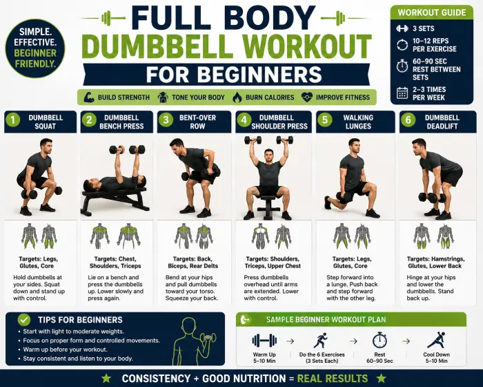 full body dumbbell workout for beginners
