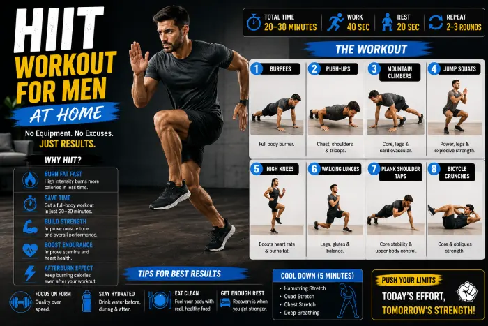 hiit workout for men at home