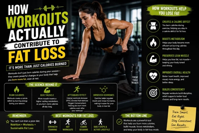 how workouts actually contribute to fat loss