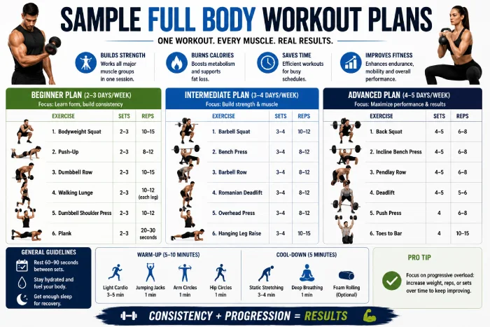 sample full body workout plans