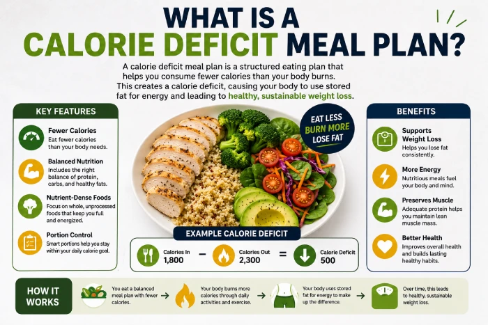 what is a calorie deficit meal plan