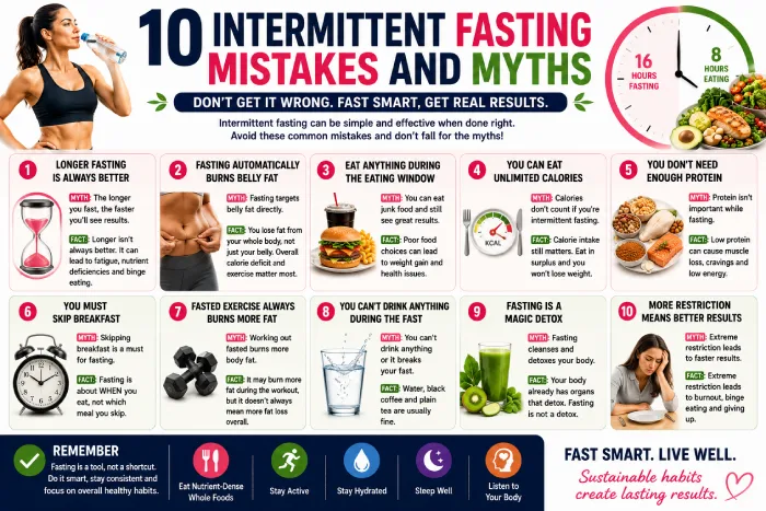 10 intermittent fasting mistakes and myths