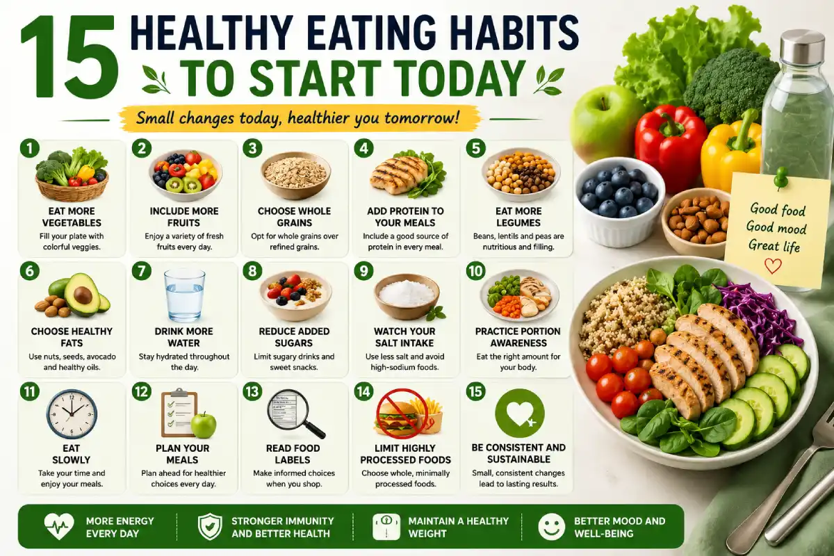 15 healthy eating habits to start today
