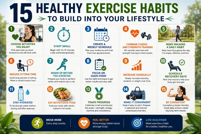 15 healthy exercise habits to build into your lifestyle