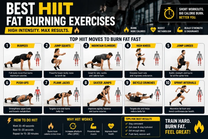 best hiit fat burning exercises