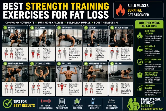 best strength training exercises for fat loss