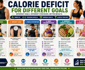 calorie deficit for different goals