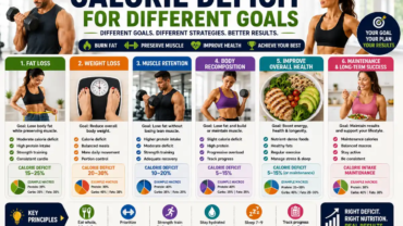 calorie deficit for different goals