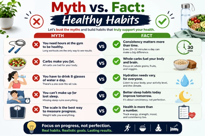 myth vs fact healthy habits