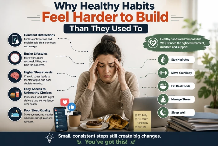 why healthy habits feel harder to build than they used to