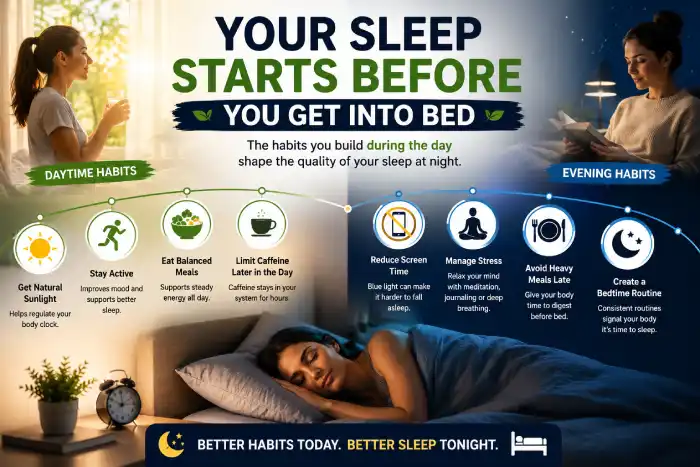 your sleep starts before You get into bed