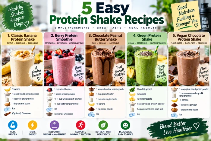5 easy protein shake recipes