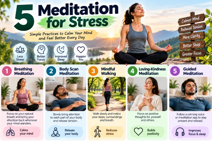 5 meditation for stress