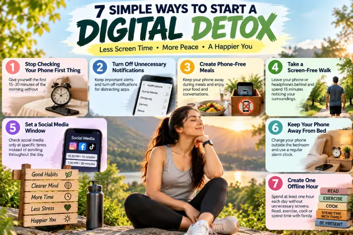 7 simple ways to start a digital detox