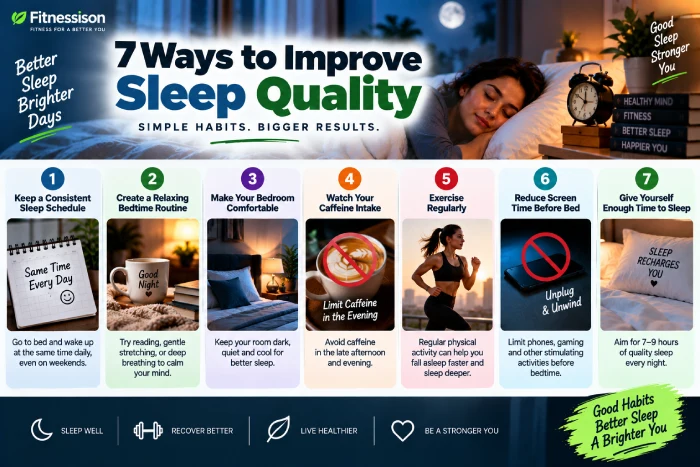 7 ways to improve sleep quality