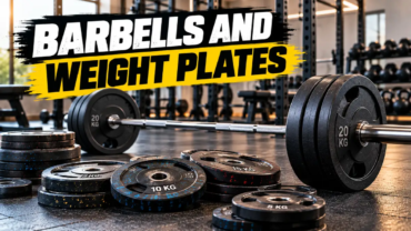 barbells and weight plates