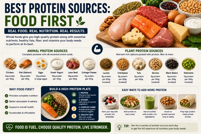 best protein sources food first