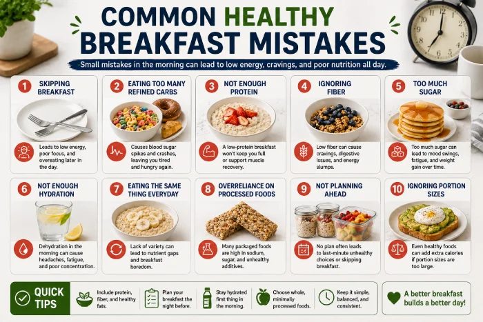 common healthy breakfast mistakes