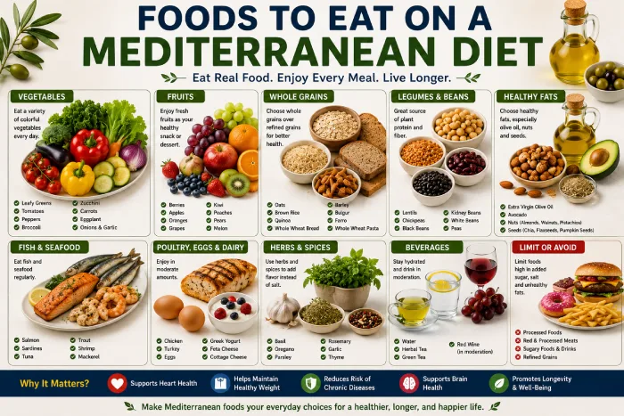 foods to eat on a mediterranean diet
