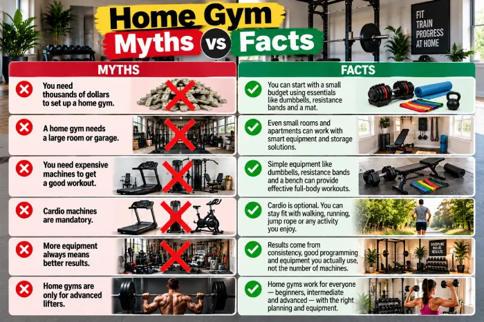 home gym myths vs facts