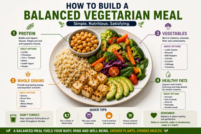 how to build a balanced vegetarian meal