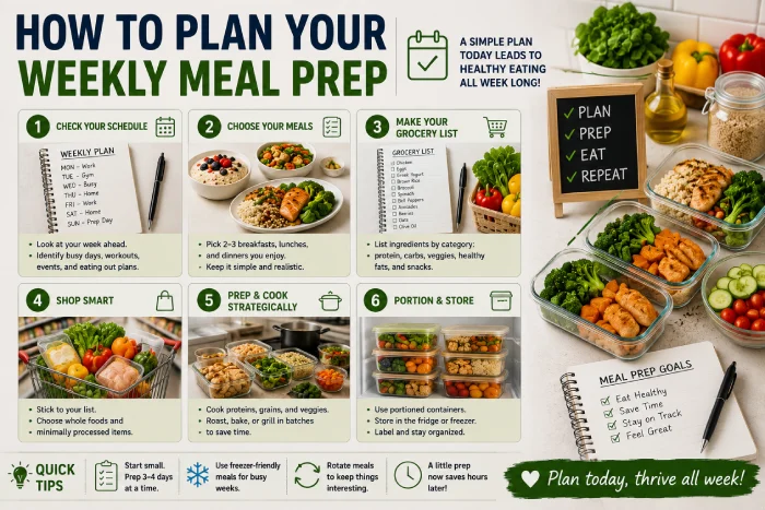 how to plan your weekly meal prep