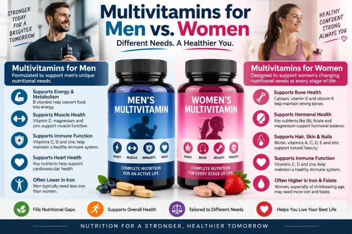 multivitamins for men vs women