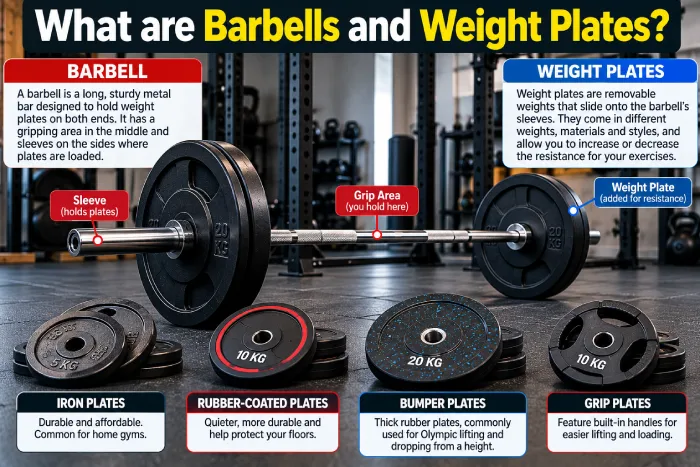 what are barbells and weight plates