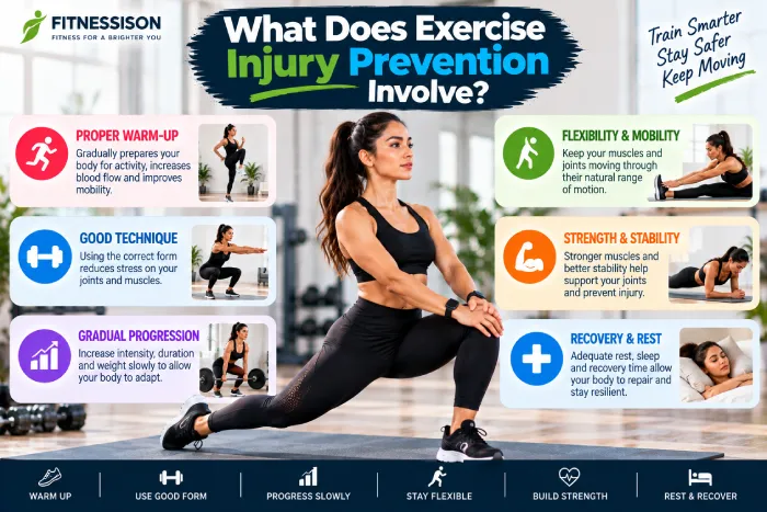 what does exercise injury prevention involve