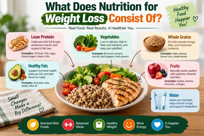what does nutrition for weight loss consist of