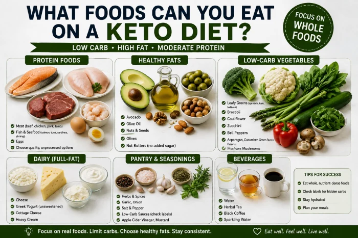 what foods can you eat on a keto diet